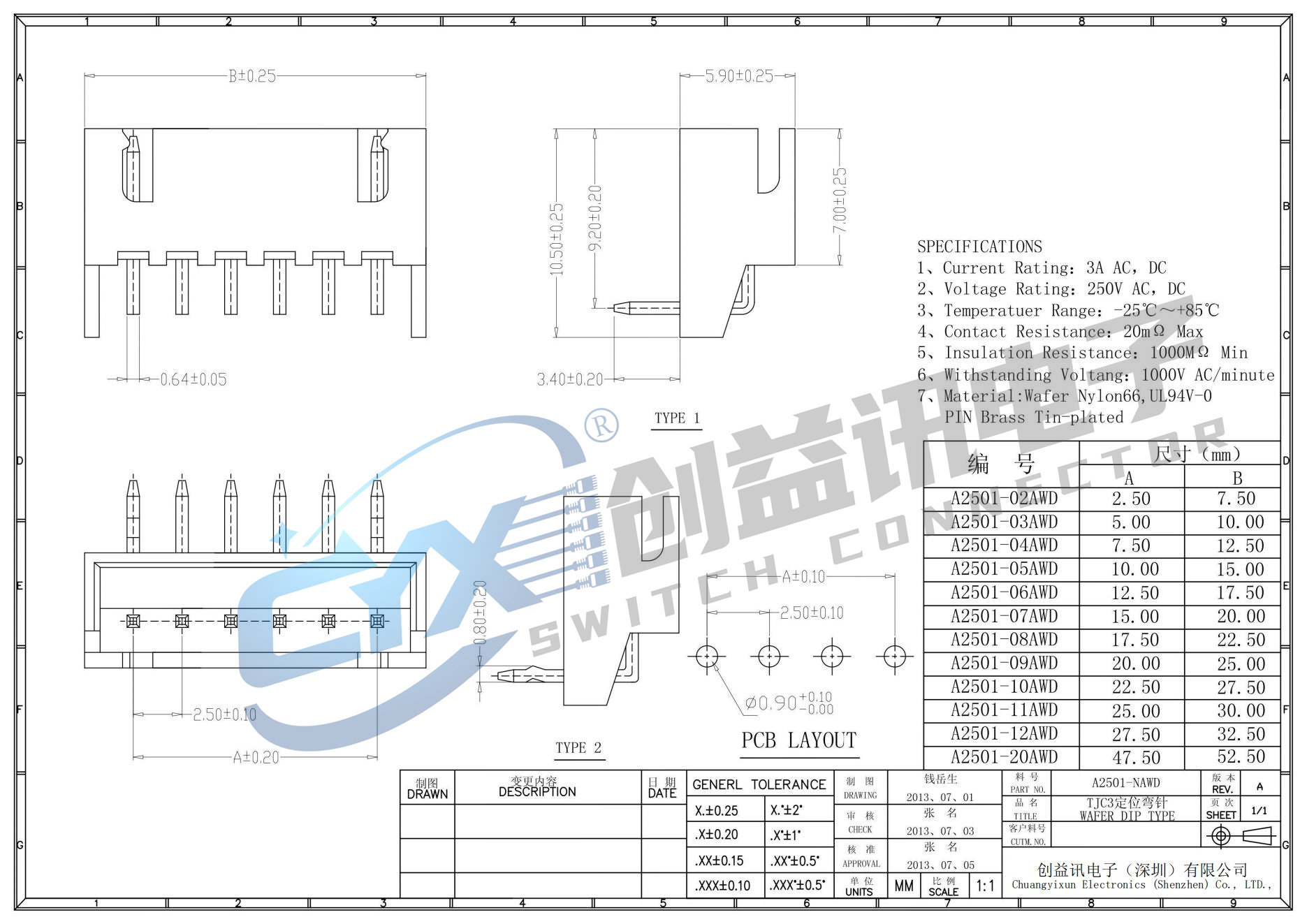 XH2.54连接器(图16) XH2.54连接器(图16)